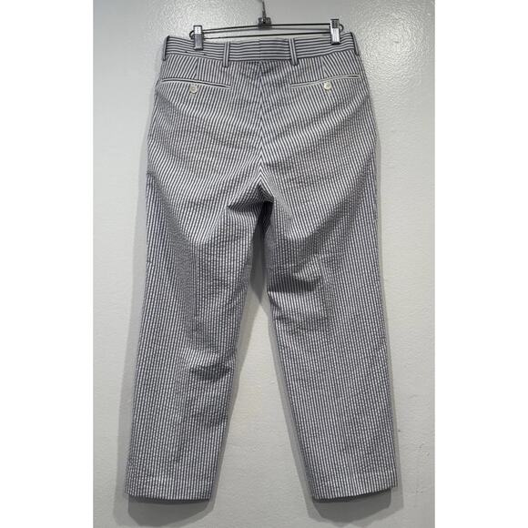 Brooks Brothers Seersucker Pants Men’s Size 30 X 25 Lightweight Striped ALTERED - Picture 2 of 11